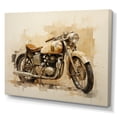 thumbnail image 2 of Designart "Minimalistic Motorbike" Motorcycle Canvas Art Print, 2 of 7