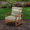 thumbnail image 4 of 31x31x33" Eucalyptus Grandis Wood Cushioned Club Chair, Beige, 4 of 4
