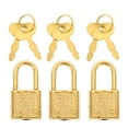 thumbnail image 1 of Miangastore 3 Set Pirate Treasure Chest Buckle Box Padlock Gift Toy Box Latches Chinese Padlock Lock, 1 of 9