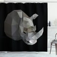 thumbnail image 1 of Ambesonne Animal Shower Curtain, Animal with Angular Design, 69"Wx70"L, Grey Charcoal Grey, 1 of 3