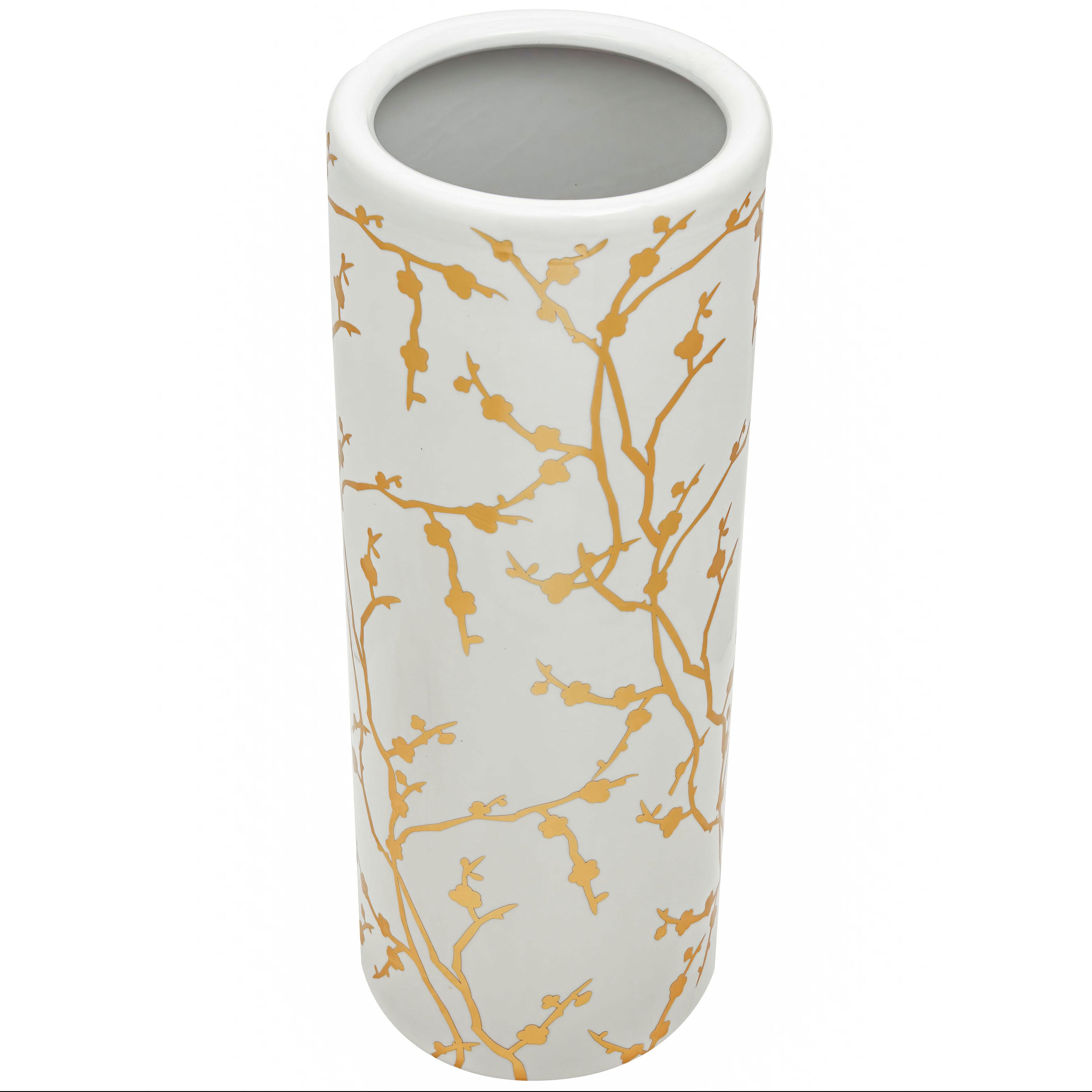 Red Lantern 24" Gold Branches Umbrella Stand