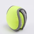 thumbnail image 1 of Orejeras de lana ajustables impermeables para hombres y mujeres orejeras de invierno (rejilla verde oscuro fluorescente), 1 of 5