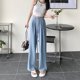 thumbnail image 4 of Pantalones de traje pequeños y estrechos, de primavera y otoño, de cintura alta, drapeados, informales, de talla grande, pantalones de pierna ancha y rectos para mujer., 4 of 5