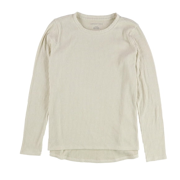 American Eagle Womens Ribbed Pullover Sweater beige M