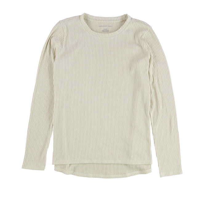 American Eagle Womens Ribbed Pullover Sweater beige M