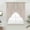 Brown, variant on Beige Pink Floral Swag Valances for Windows, Kitchen Curtains 36 Inch Length 2 Panels Set, Spring Flowers Short Curtains for Small Windows Rod Pocket Cafe Curtains Drapes 28"x36"