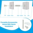 thumbnail image 3 of Tornillos de separación de 1/2" x 5.1", 8Pcs Tornillo de cabeza doble de acero inoxidable Soporte de montaje en pared Hardware Clavo publicitario para colgar marco de imagen de acrílico, 3 of 6
