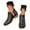 Black, variant on Mostsola Chelsea Cowboy Boots for Women Square Toe Western Boots Embroidery Casual Ankle Boots