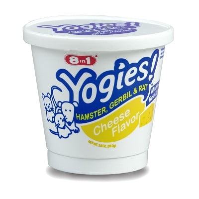 - (3 pack) 8-in-1 Yogies for Hamsters, Gerbils and Rat, Cheese Flavor, 3.5 oz.