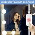 thumbnail image 4 of 3 Colors Makeup Lamp LED Lights USB Stepless Dimmable Bathroom Mirror Light 6 10 14 Bulb Kit Make Up Lighting ,Widely Use, 4 of 6