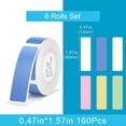 thumbnail image 2 of NIIMBOT 6 Rolls Label Maker Tape Label Print Paper Labeling Tape Replacement for D11/D110/D101/H1S Handheld Label Machine(Colorful), 2 of 7