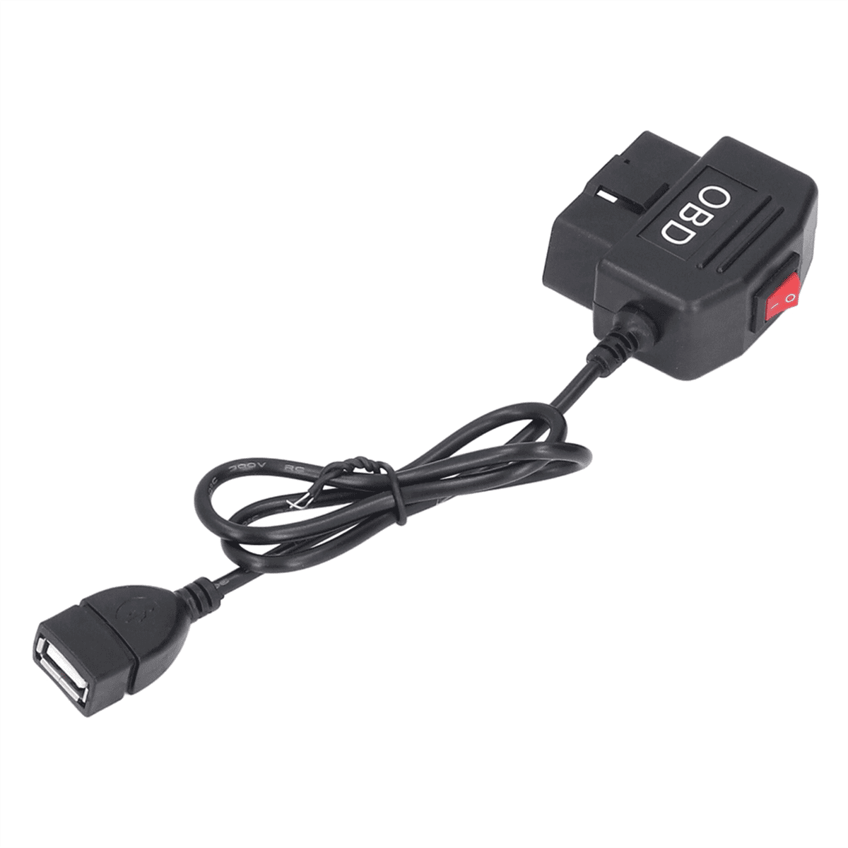 Dash Cam Hardwire Buck Line OBD to USB Adapter Cable for Dashcam Mirror CarPlay Monitor DVR Charger,1 * Dash Cam Cable
