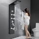 thumbnail image 1 of Torre de ducha Rain&Waterfall Sistema de Masaje de Mano Negro Body Jets Rozin 99D-HFT8016, 1 of 12