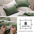 thumbnail image 4 of U by Bedsure Olive Green Duvet Cover Full Size - Soft Prewashed Full Duvet Cover Set, 3 Pieces, 1 Duvet Cover 80x90 Inches with Zipper Closure and 2 Pillow Shams, 4 of 6