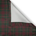 thumbnail image 6 of Ambesonne Vintage Christmas Valance & Curtain, Xmas Plaid Motif, 55"x24", Hunter Green Ruby, 6 of 7