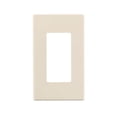 thumbnail image 1 of Light Almond Decora Plus Screwless Snap-on Wall Plate, 1 of 1