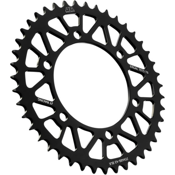 JT Racelite Aluminum Black Rear Sprocket 43 Tooth (JTA486.43BLK)