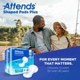 thumbnail image 5 of Attends Shaped Pads Plus Unisex Incontinent Pad Contoured 12 X 25-1/2 Inch SPDPA, 20 Ct, 5 of 8