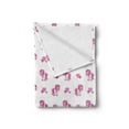 thumbnail image 2 of Love Soft Flannel Fleece Throw Blanket, Pink Hearts and Pony Horse Kids Girls Design Fairytale Toy Animal Cartoon, Cozy Plush for Indoor and Outdoor Use, 50" x 70", Hot Pink White, by Ambesonne, 2 of 5