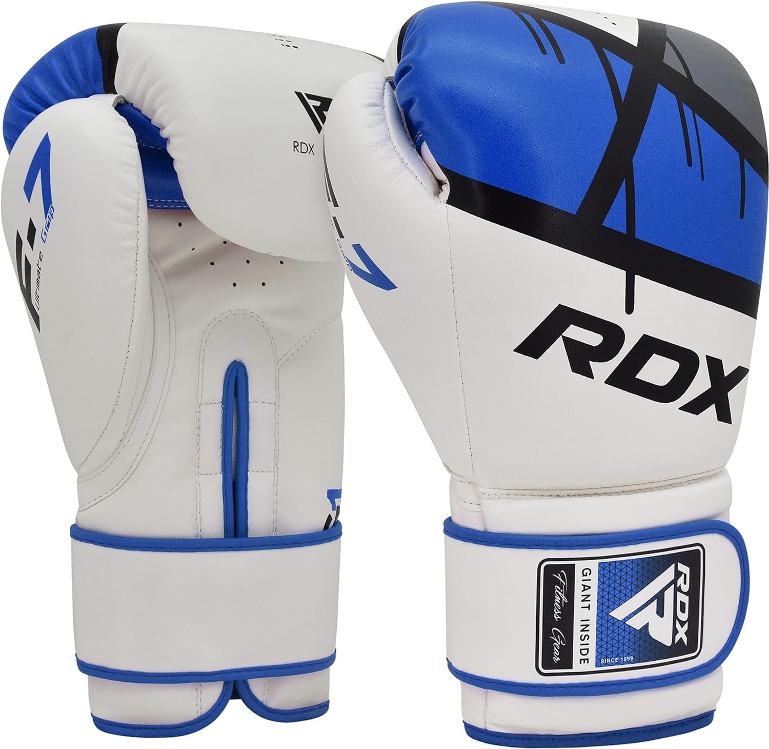 RDX Kids Boxing Gloves, 6oz Junior Training Mitts, Maya Hide Leather Ventilated Palm, Muay Thai Sparring MMA Kickboxing, Punch Bag Speed Ball Focus Pads Punching Workout, Youth Games Fun