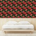 thumbnail image 3 of Ambesonne Red Roses Peel & Stick Wallpaper for Home, Passionate Flowers Garden, 13"x72", Dark Coral and Green, 3 of 5