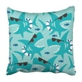 thumbnail image 1 of BSDHOME shark pattern Taie d'Oreiller Taie d'Oreiller 18x18 Pouces, 1 of 2