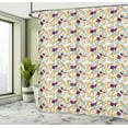 thumbnail image 4 of Ambesonne Floral Shower Curtain, Colorful Fruits and Leaves, 69"Wx70"L, Multicolor, 4 of 4
