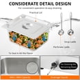 thumbnail image 6 of Accreate Commercial Buffet Warmer with 3 x 12QT Food Pans - 1500W Electric Steam Table, Tempered Glass Cover, Adjustable Temperature Control (86-185°F), Stainless Steel Design, 6 of 7