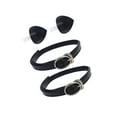 thumbnail image 1 of 2Pcs Femmes Lacets pour Talons Hauts Réglables en Cuir Décor Cheville Sangles Ceinture de Chaussure Noir, 1 of 9