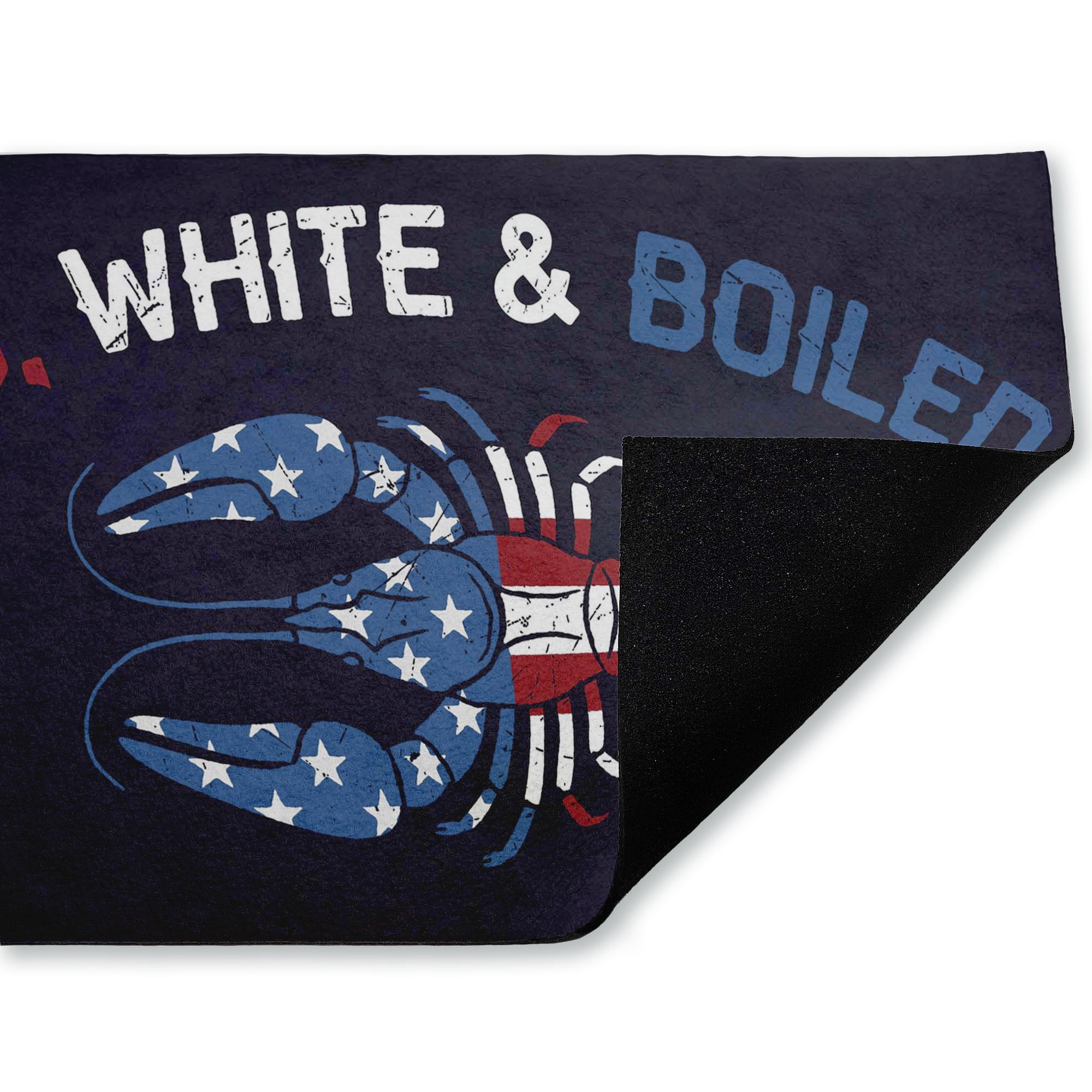 Stupell Industries Red White & Boiled Lobster Printed Outdoor Door Floor Mat, design by Jedco Brands Inc.
