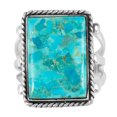 thumbnail image 3 of Turquoise Jewelry Ring for Women Sterling Silver 925 | Turquoise Network | R2512-C75-10, 3 of 4