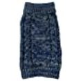 thumbnail image 3 of Classic True Blue Heavy Cable Knitted Ribbed Fashion Dog Sweater, 3 of 7