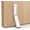 White, variant on Kickdown Door Stopper No Drilling Magnetic Hold for Home Office Heavy Doors, Bottom Mount Floor Stop with Rubber Tips, Stainless Steel