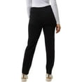 thumbnail image 3 of 32 Degrees Womens Knit Stretch Elastic Waist Twill Pant (Black, XXL), XX-Large, 3 of 6
