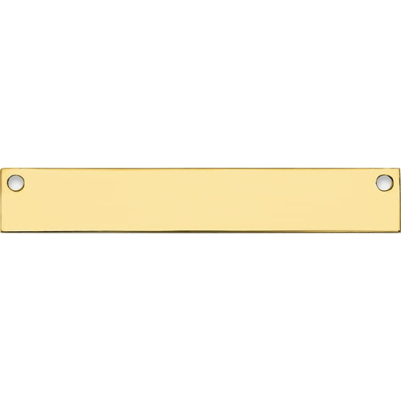 10K Yellow Gold Medium Blank Bar (Width 39) (Length 6) - Jbsp