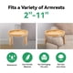 thumbnail image 5 of Bandeja de madera con Clip para sofá, plegable, impermeable, de bambú, mesa auxiliar, reposabrazos, bandeja con Clip para aperitivos, bebidas, Control remoto, 5 of 5
