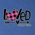 thumbnail image 6 of Wild Bobby, Loved John 3:16 Inspirational/Christian Men Premium Tri Blend Tee, Vintage Royal, XX-Large, 6 of 6