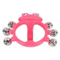 thumbnail image 3 of Rattle Bell, Fun Playing Musical Rhythm Toy Plastic Percussion Instrument Hand Jingle Bell  for Performance W209 Rose Red, 3 of 7