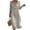 14# Gray, variant on Summer Dresses for Women 3/4 Sleeve Floral Pleated Lace Boho Beach Dresses Wine S