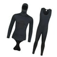 thumbnail image 2 of Top de traje de neopreno traje de buceo con capó snorkel tibio Mantenga una chaqueta caliente nadando SG, 2 of 8