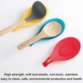 thumbnail image 2 of Silicone Spoon Rest Nonstick Soup Ladle Spatula Spatula Holder Holder Heat Resistant Kitchen Cooking Utensil, Yellow, 2 of 6