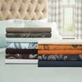 thumbnail image 4 of Superior Paisley Cotton Flannel Pillowcase Set, King, Purple, 4 of 5