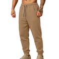 thumbnail image 6 of Guluxicc Men's Athletic Pants Loose Drawstring Elastic Waist Straight Leg Trousers with Pockets for Jogging Everyday Fall Winter, 6 of 8