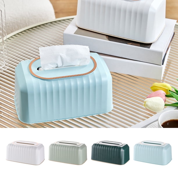 Xihbxyly Caja de Pañuelos con Resorte Incorporado, Dispensador Automático de Pañuelos, Base Antideslizante, Diseño Moderno, Decoración para El Hogar y La Oficina, Fácil de Usar, Ideal para Regalo de