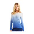 thumbnail image 1 of Aeropostale Womens Gradient Cut Out Back Graphic T-Shirt, Blue, Juniors, Small, 1 of 3