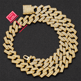 thumbnail image 2 of Block Chain Necklace (14mm, Gold), 2 of 6