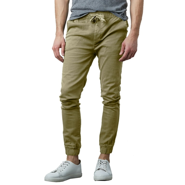 Brushed cotton deals twill joggers
