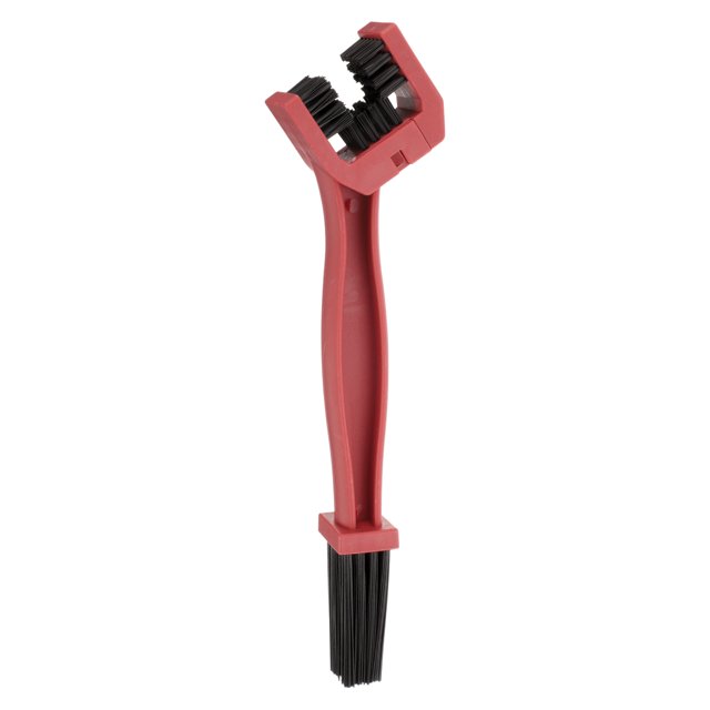 Uxcell Bicycle Chain Cleaning Tool Brush Motorcycle Chain Brush Bike Clean Brush Kit for Cleaning Tools, Red