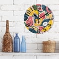 thumbnail image 3 of Fruits Leaves 10 inch Wall Clocks Non Ticking Easy to Read Battery Decorative for Home Bathroom Kitchen Bedroom Living Room, 3 of 8