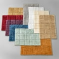 thumbnail image 3 of Cotton Checkered 2-Piece Ivory Highly Absorbent Non-Slip Bath Rug Set by Superior, 3 of 4